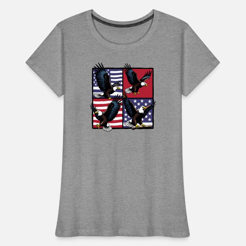Bald eagle Women's Premium Organic T-Shirt