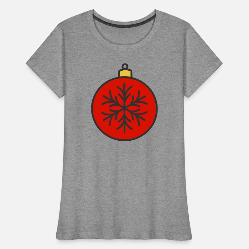 Weihnachtskugel Frauen Premium Bio T-Shirt
