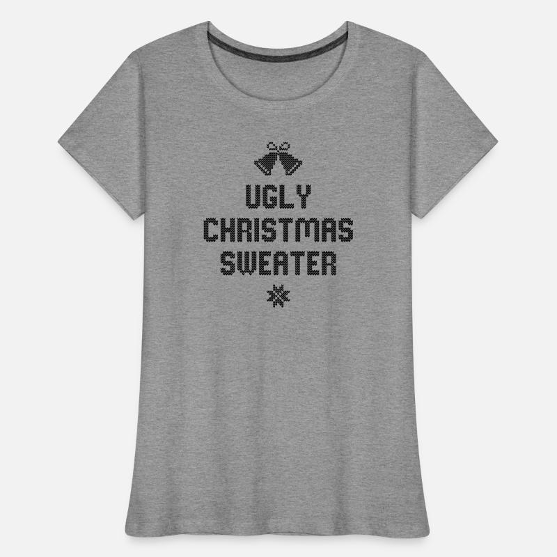 Pull de Noël moche T-shirt bio Premium Femme