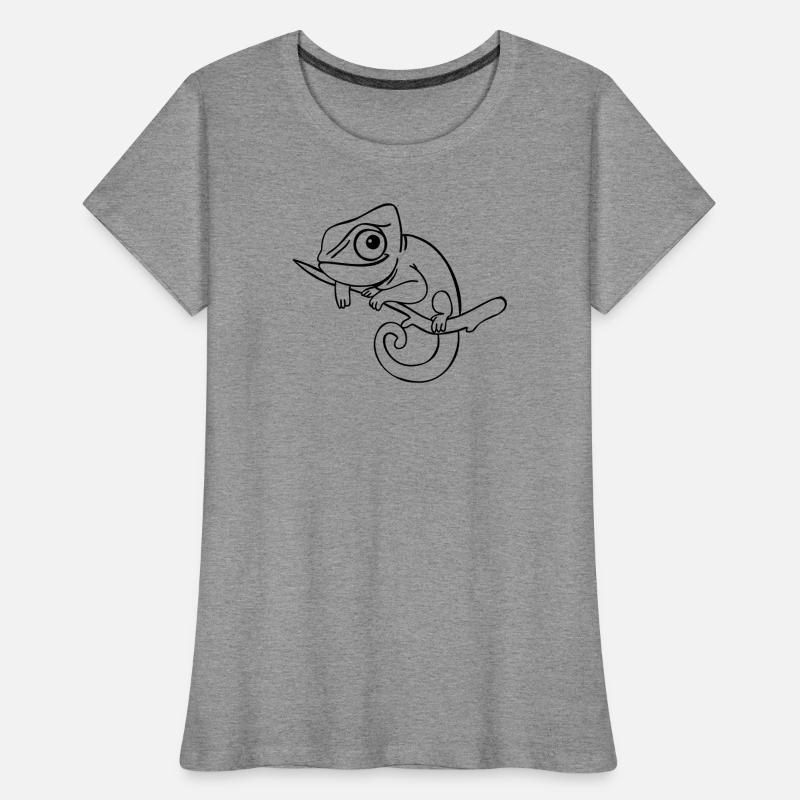 LUI das Chamäleon, einfarbig Frauen Premium Bio T-Shirt