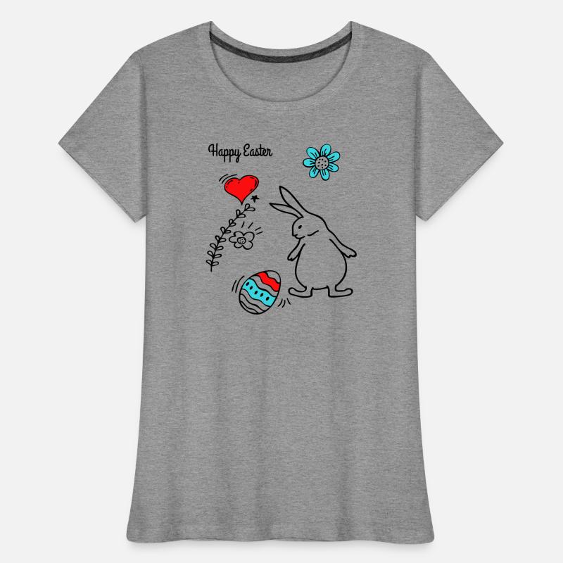 Joyeuses Pâques T-shirt bio Premium Femme