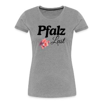 Palatine Blossom - Women's Premium Organic T-Shirt - heather grey - Front - Mia (176cm)