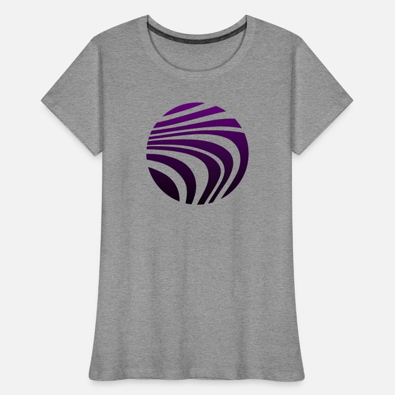Psychedelic Pattern Violet Gradient Women's Premium Organic T-Shirt