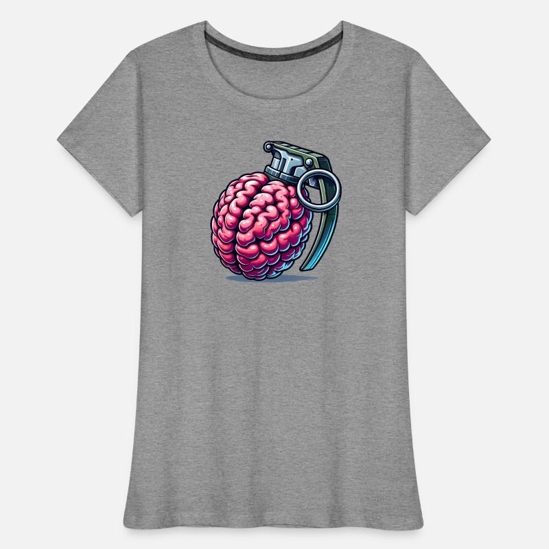 Brain Grenade – Explosive Thoughts Women's Premium Organic T-Shirt