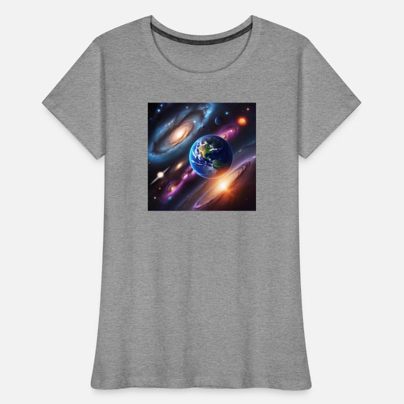 Système solaire / Solar System T-shirt bio Premium Femme