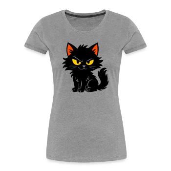 Sweet kitten - Women's Premium Organic T-Shirt - heather grey - Front - Mia (176cm)