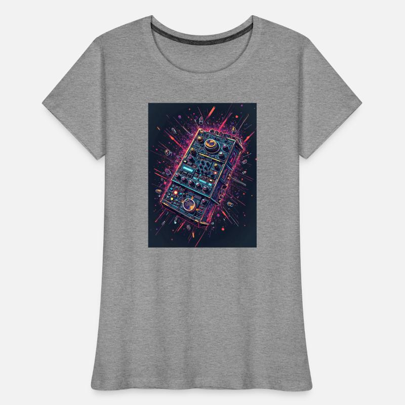 Digital DJ Controller Explosion Frauen Premium Bio T-Shirt