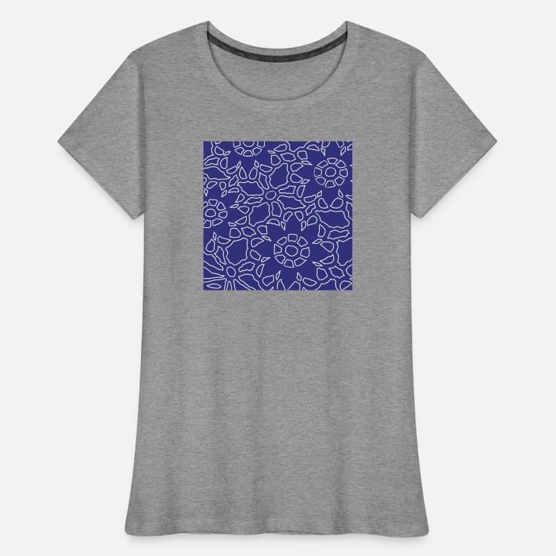 Linear Christmas geometric pattern Women's Premium Organic T-Shirt