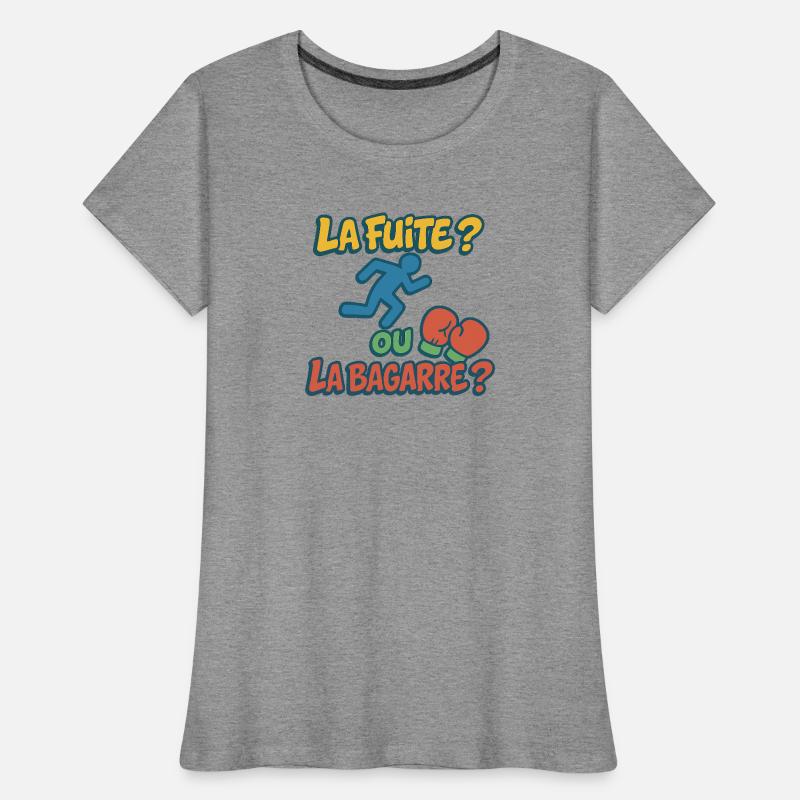 Flucht oder Kampf Frauen Premium Bio T-Shirt