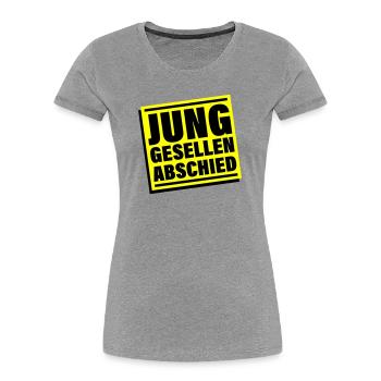 Bachelor party Jga bachelor - Women's Premium Organic T-Shirt - heather grey - Front - Mia (176cm)