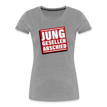 Bachelor party Jga bachelor - Women's Premium Organic T-Shirt - heather grey - Front - Mia (176cm)