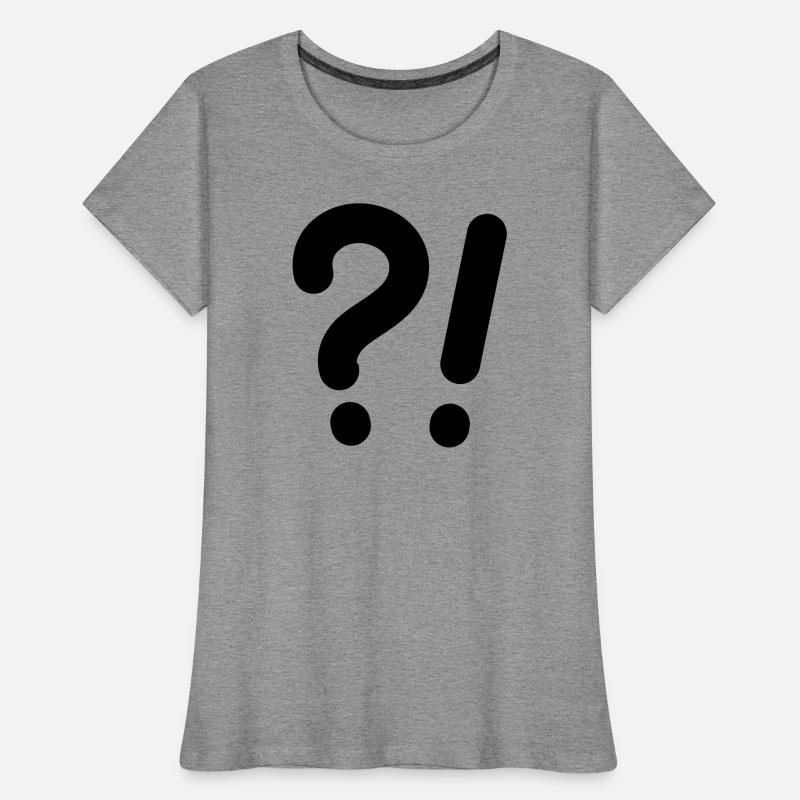 Question marks and exclamation marks Women's Premium Organic T-Shirt