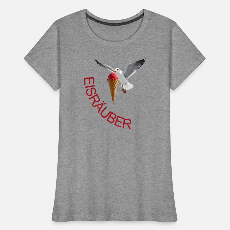 Möwe mit Eiscreme Eisräuber Women's Premium Organic T-Shirt
