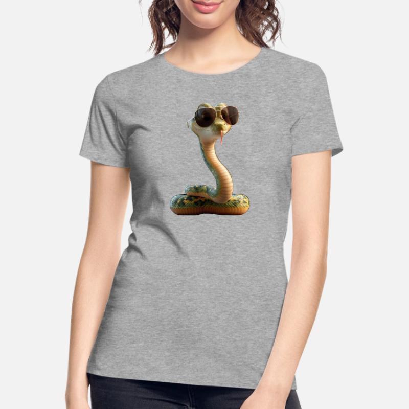 serpent, python, cobra, serpent à sonnettes, serpents T-shirt bio Premium Femme