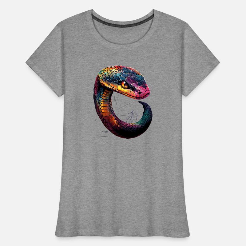 Schlange Python Kobra Klapperschlange Schlangen Frauen Premium Bio T-Shirt