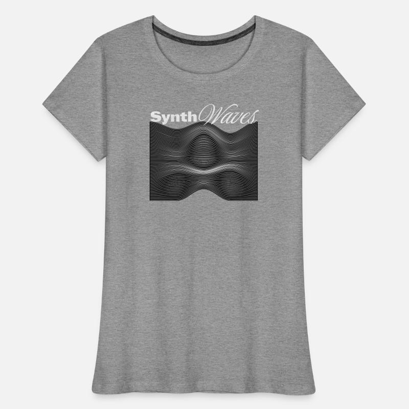 Synth waves Synthesizer  Frauen Premium Bio T-Shirt
