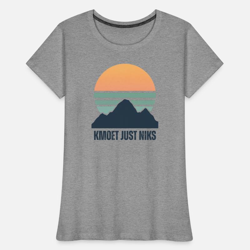 Kmoet just nothing, Dialecte anversois Chemises T-shirt bio Premium Femme