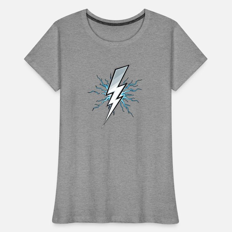 Lightning Lightning Thunderstorm Current Storm Women's Premium Organic T-Shirt