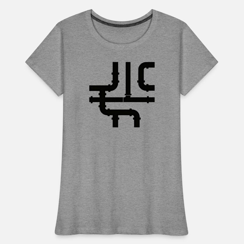 Black Cane Net Pattern Women's Premium Organic T-Shirt