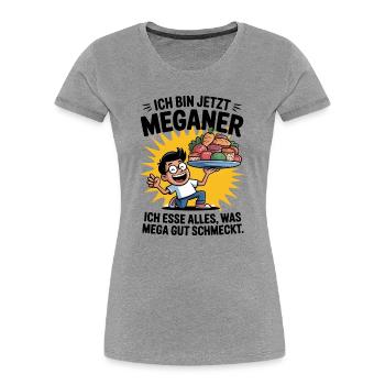 I AM NOW - Women's Premium Organic T-Shirt - heather grey - Front - Mia (176cm)