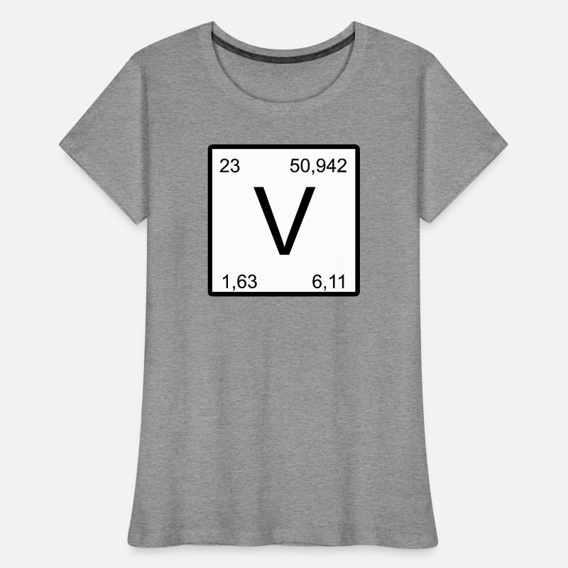 Vanadium V-Element Conception T-shirt bio Premium Femme