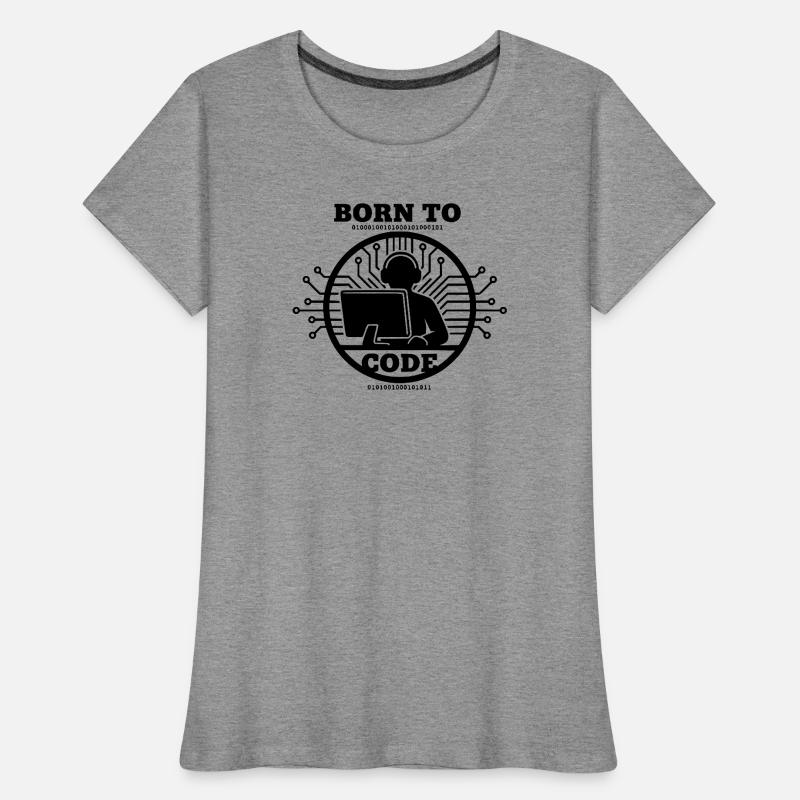 Programmierer, der zum Programmieren geboren wurde Programmierer Frauen Premium Bio T-Shirt