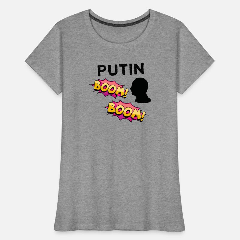 Putin BOOM COMIC-Buch Explosion der Farben Frauen Premium Bio T-Shirt