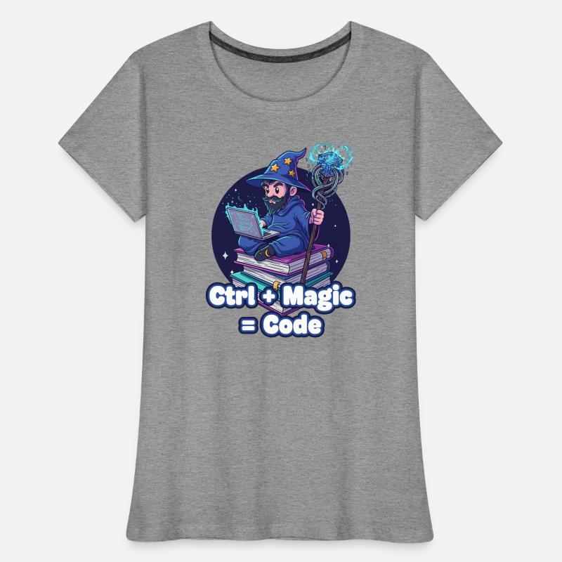Ctrl Magic Code Wizard Women's Premium Organic T-Shirt