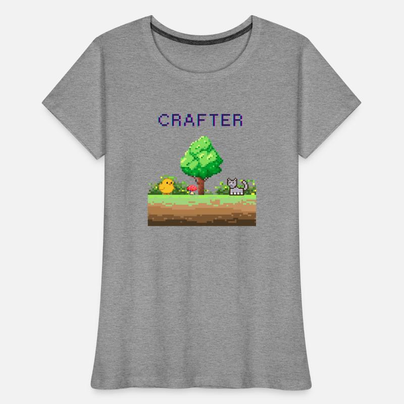 Pixel Crafter Waldabenteuer Frauen Premium Bio T-Shirt