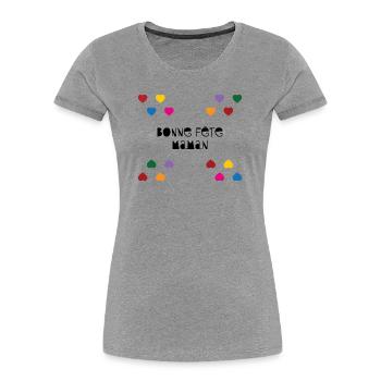 Happy Mother's Day - Mother's Day - Women's Premium Organic T-Shirt - heather grey - Front - Mia (176cm)