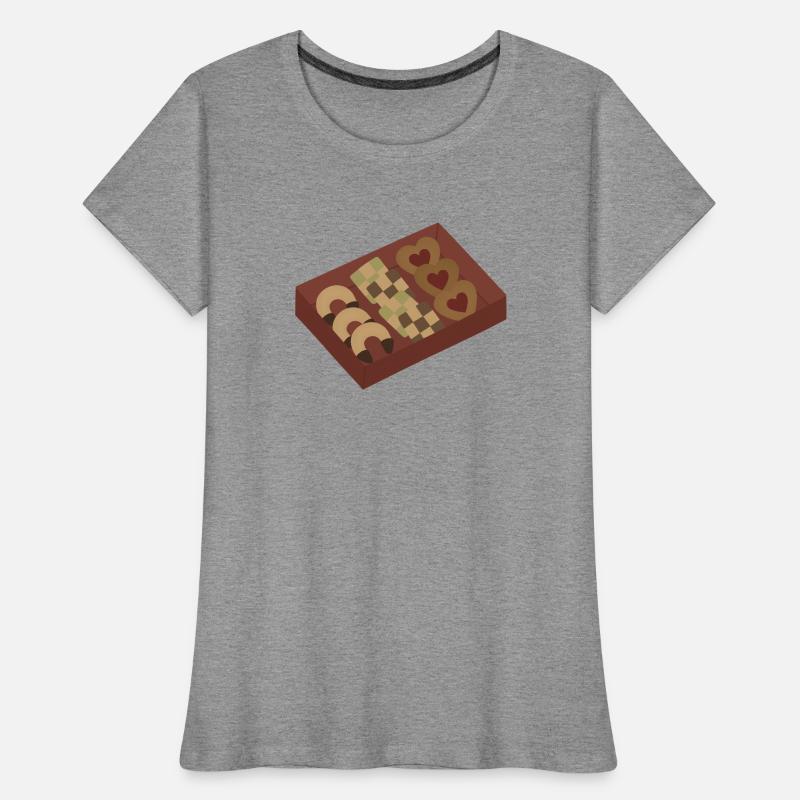 Biscuits de Noël dans une boîte T-shirt bio Premium Femme