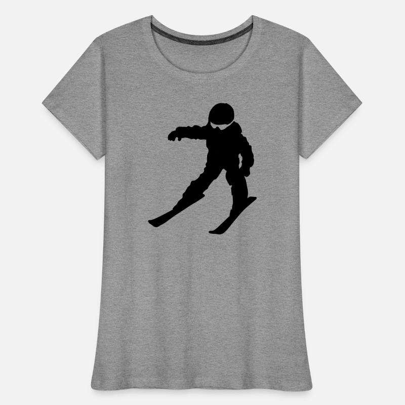 école de ski T-shirt bio Premium Femme