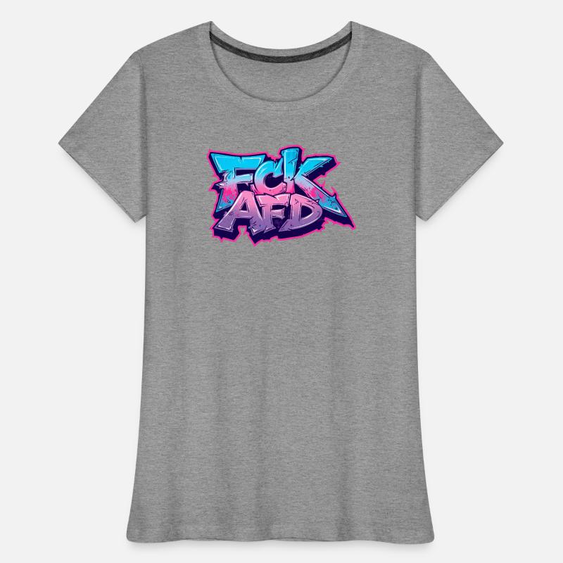 Déclaration Graffiti Antifa T-shirt bio Premium Femme