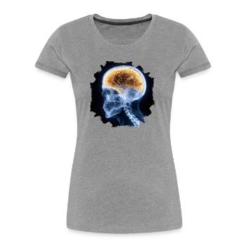 The other day at the X-ray - everything is fine - Women's Premium Organic T-Shirt - heather grey - Front - Mia (176cm)