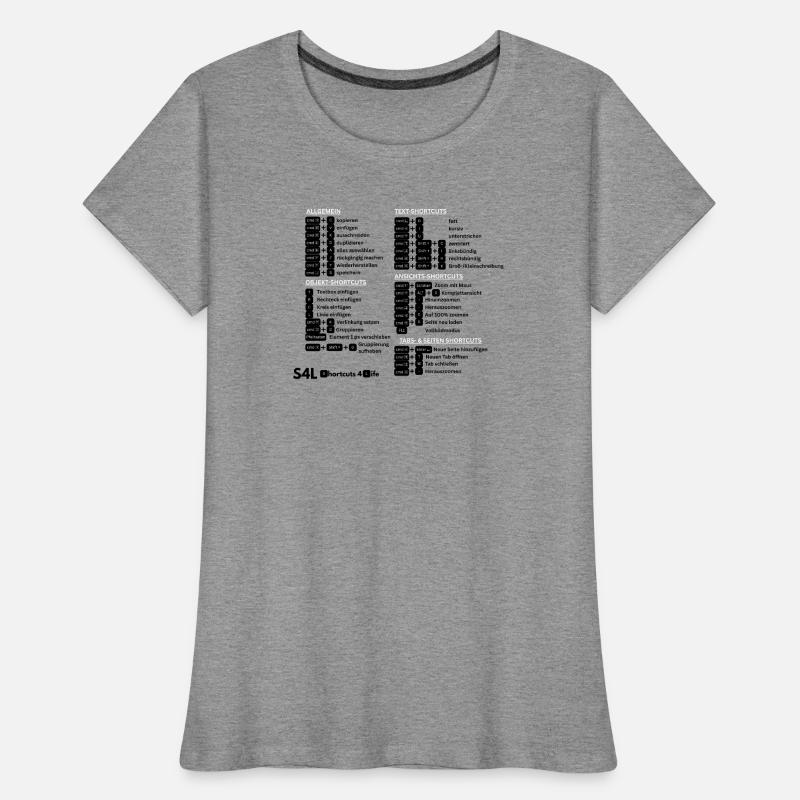 SL Shortcuts Mac – Cmd-Profi! Content Creator Frauen Premium Bio T-Shirt