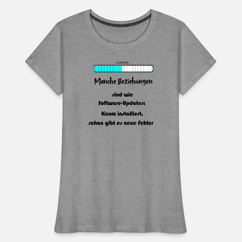 Progress Bar Blue Pattern Women's Premium Organic T-Shirt
