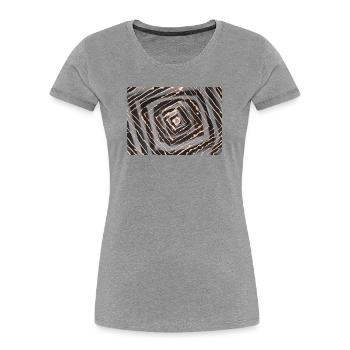 whirlpool - Women's Premium Organic T-Shirt - heather grey - Front - Mia (176cm)