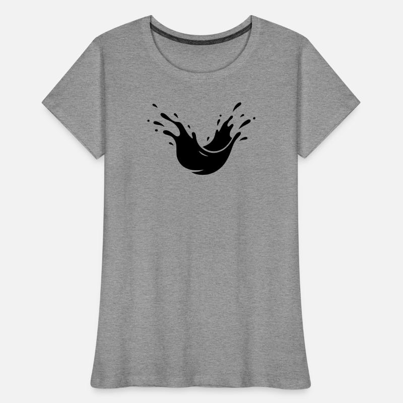 Éclaboussures de boue Éclaboussures de terre T-shirt bio Premium Femme