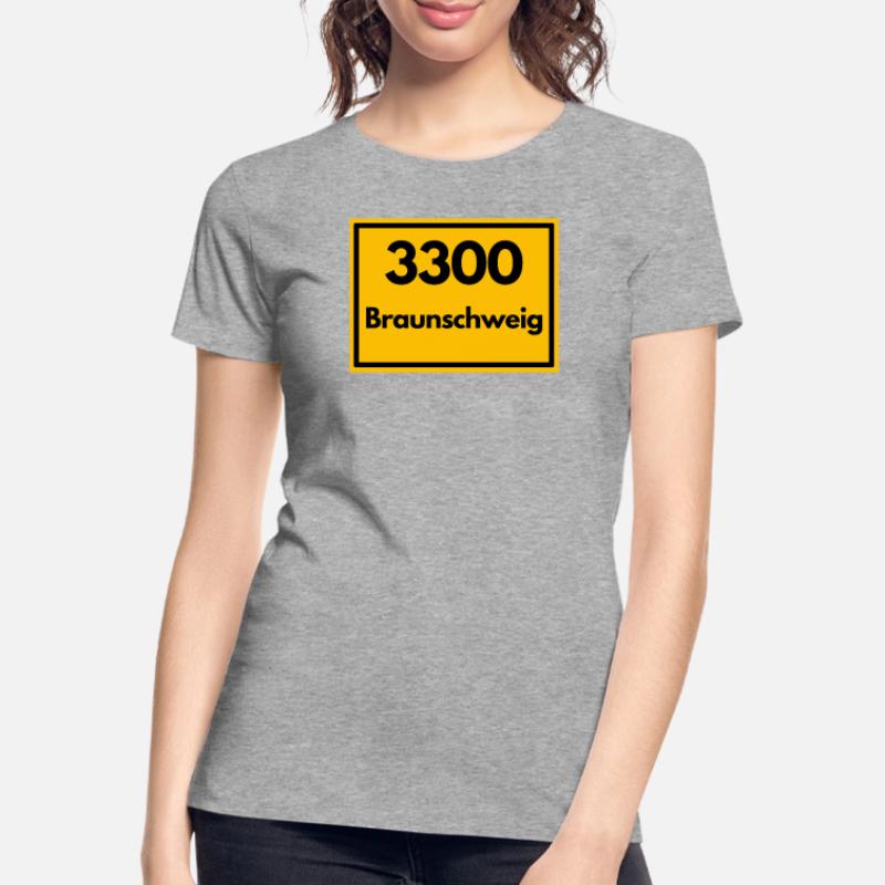 OLD POSTCODE POSTCODE RETRO 3300 BRAUNSCHWEIG Women's Premium Organic T-Shirt