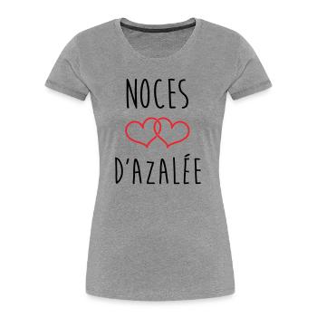 Azalea's Wedding 57 years of marriage - Women's Premium Organic T-Shirt - heather grey - Front - Mia (176cm)