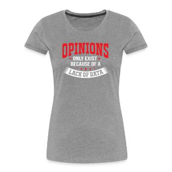 Coder Programmer GPT - Women's Premium Organic T-Shirt - heather grey - Front - Mia (176cm)