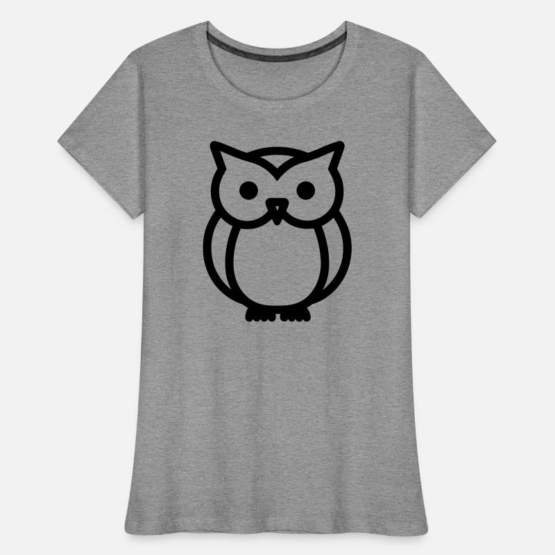 Eule Frauen Premium Bio T-Shirt