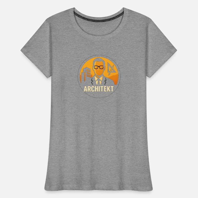 Plan d’icône d’architecte T-shirt bio Premium Femme