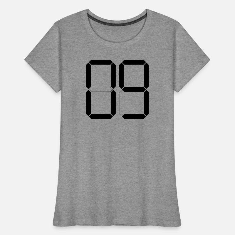 NUMMER 09 Null Neun Geburtstag Geschenk Digital Frauen Premium Bio T-Shirt