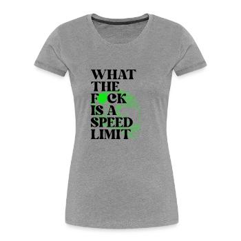 Car - Women's Premium Organic T-Shirt - heather grey - Front - Mia (176cm)
