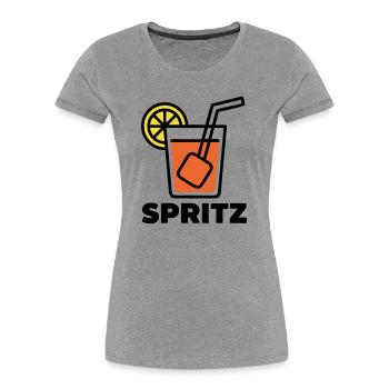 Spritz Cocktail Summer Drink Italy Holiday - Women's Premium Organic T-Shirt - heather grey - Front - Mia (176cm)