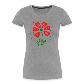 Schule 2026 - Frauen Premium Bio T-Shirt - Grau meliert - Vorne - Mia (176cm)