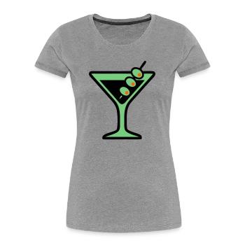 Cocktail Glass Summer Drink Girls' Vacation Bachelor Party - Women's Premium Organic T-Shirt - heather grey - Front - Mia (176cm)