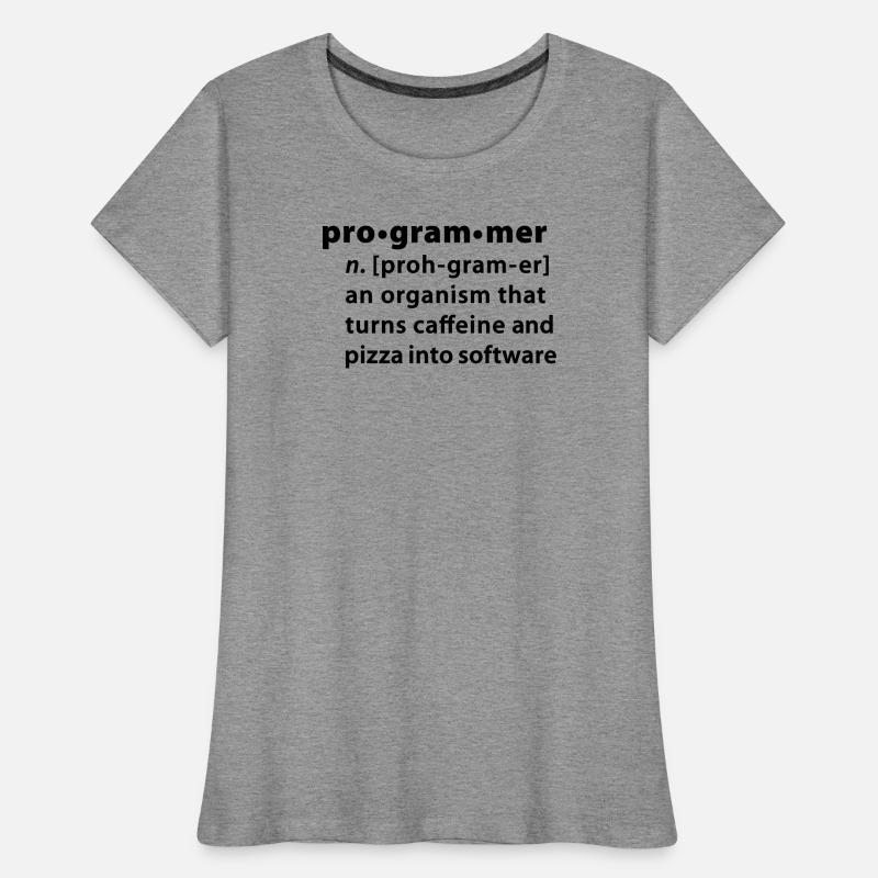 Program definition - the definition Programmer Women's Premium Organic T-Shirt