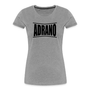 t-shirt Adrano Sicilia t-shirt gift idea - Women's Premium Organic T-Shirt - heather grey - Front - Mia (176cm)